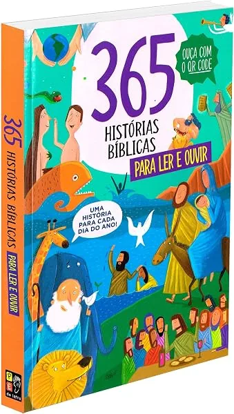 365 Histórias Bíblicas, livro ilustrado infantil