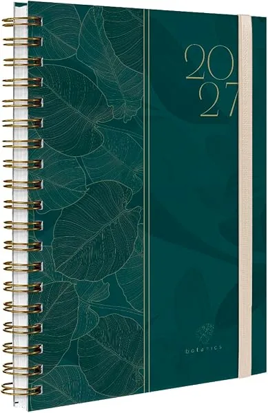 Agenda 2027 Planner Semanal Plus Capa Dura Folhas Botanics (Golden Leaves)
