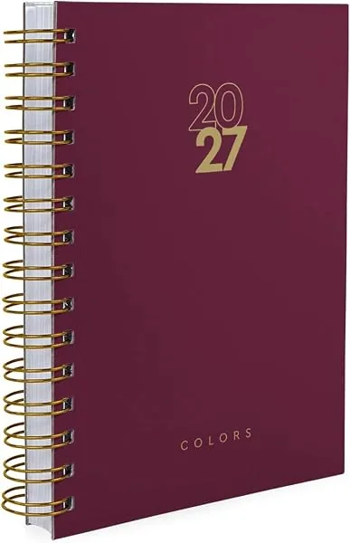 Agenda Executiva 2027 Capa Dura Cor Quente Solid Colors (Marsala), Iscool