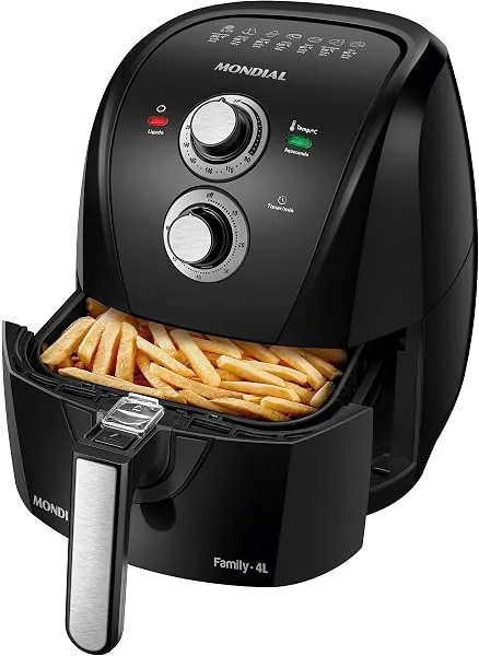 MONDIAL Fritadeira Sem Óleo Air Fryer 4L, 1500W, 110V - AFN-40-BFS