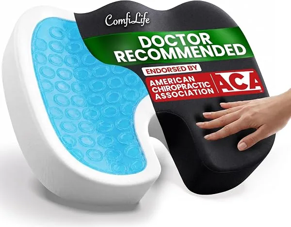 ComfiLife Almofada de assento em espuma viscoelástica com camada de gel
