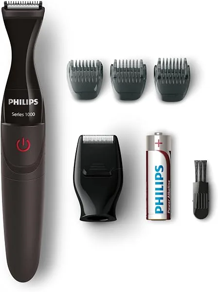 Philips Aparador de Detalhes DualCut MG1100/16, 4 acessórios, à prova d'água