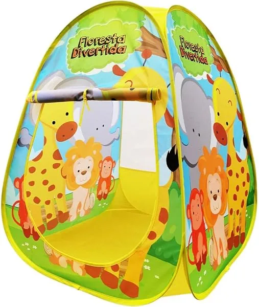 Barraca Infantil Dobrável Floresta Divertida, DM Toys