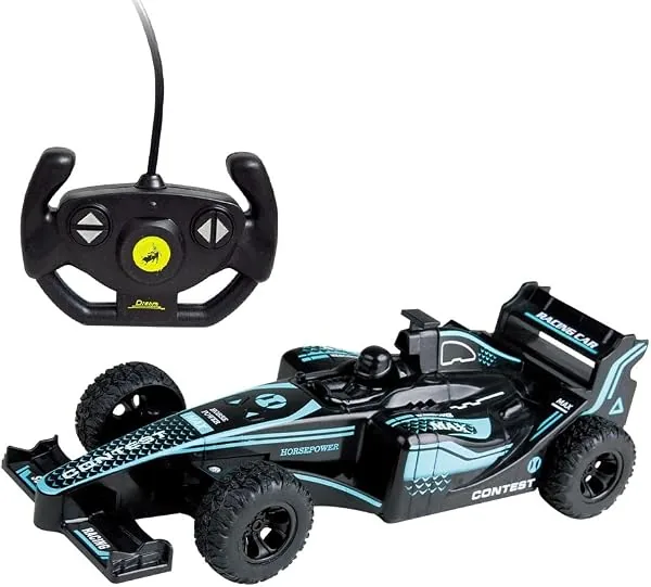 Carrinho com Controle Remoto sem Fio Racing Recarregável, 4 Funções, DM Toys