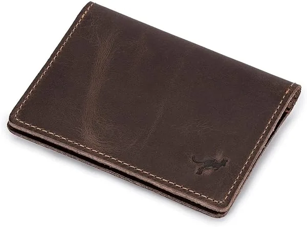 Carteira Masculina Porta Cartão Slim Couro Bovino
