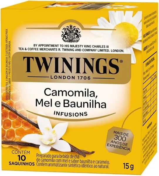 Twinings Chá Infusão Misto Camomila, Mel e Baunilha, 10 sachês