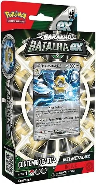 Deck De Batalha Pokémon TCG Melmetal Ex, Cor: Estampado - Copag