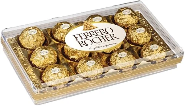 Bombom Ferrero Rocher com 12 unidades