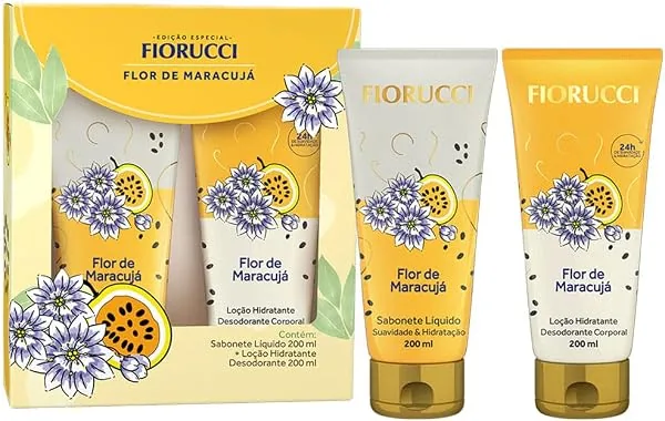 Sabonete Líquido e Loção Fiorucci, 200ml, Kit com 2 Unidades