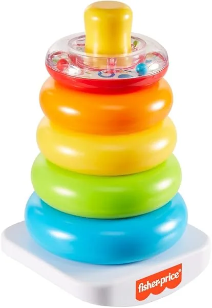 Fisher-Price Brinquedo para Bebês Pirâmide de Argolas, a partir de 6 meses