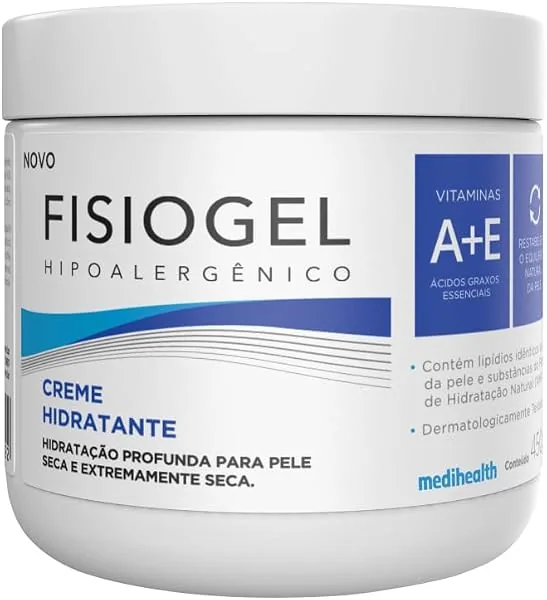 Fisiogel Hipoalergênico Creme Hidratante Corporal 450g