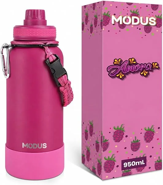 MODUS 950 mL Garrafa de Água Térmica Esportiva Inox Isolada a Vácuo