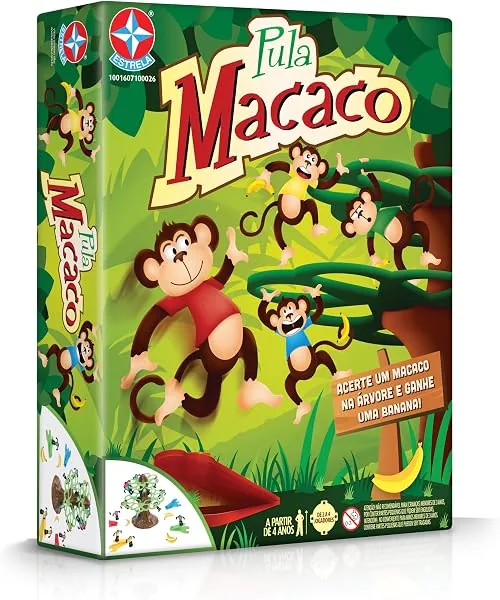 Jogo Pula Macaco, Estrela, jogo de habilidade para crianças