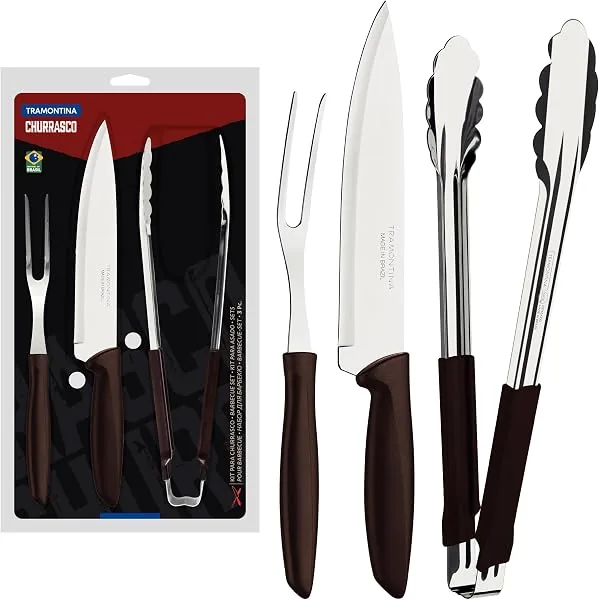 Tramontina Kit Churrasco Inox 3 Peças Plenus