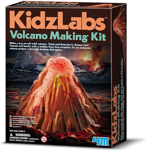 Kit Construa Seu Vulcão Kidz Labs, 4M