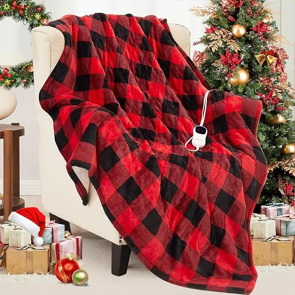 Homemate Cobertor Elétrico Aquecido em Flanela, 127 x 152 cm, com Níveis de Temperatura