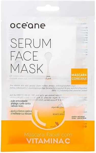 Máscara Facial Océane, Com Vitamina C, 20ml