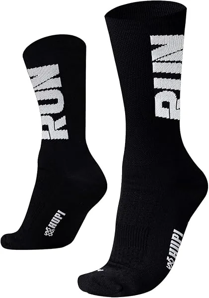 Meia Hupi Run para Corrida Preto/branco