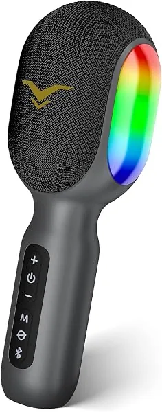 Microfone karaokê sem fio SingFree, com Bluetooth e alto-falante embutido