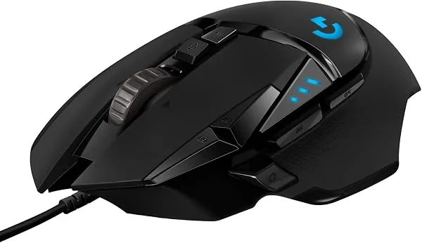 Mouse Gamer Logitech G502 HERO com RGB LIGHTSYNC, 11 botões programáveis, sensor HERO 25K