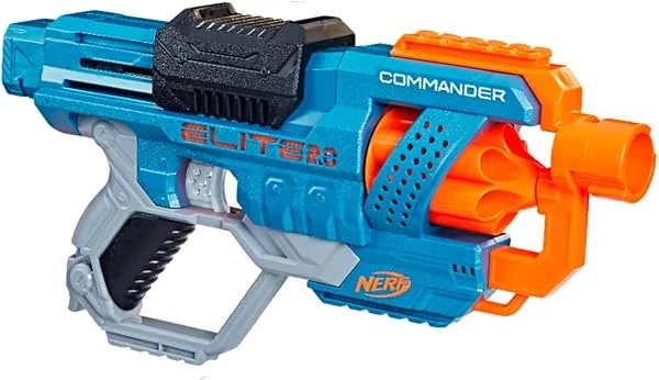 Nerf, Lançador de Dardos, Elite 2.0, Commander RD-6 - Tambor Giratório