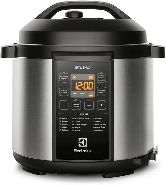 Electrolux Panela de Pressão Elétrica Digital 6 L, Silenciosa, com Painel Digital