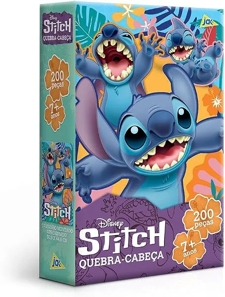 Toyster Quebra-cabeça Stitch, 200 peças, licenciado Disney