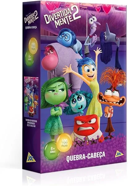 Toyster - Quebra-cabeça: Divertidamente 2, 100 Peças, Disney, JAK