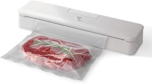 Seladora a Vácuo Electrolux Portátil Branca, Silenciosa, Embaladora e Seladora de Alimentos