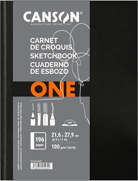 Sketchbook A4 100g/m², Canson, ArTBook One, 98 Folhas