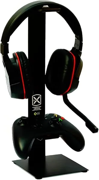 Suporte de Mesa para Headset e Controle, Estrutura em Acrílico