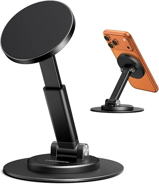 UGREEN Suporte Magnético para Celular de Mesa, base metálica giratória, compatível com MagSafe