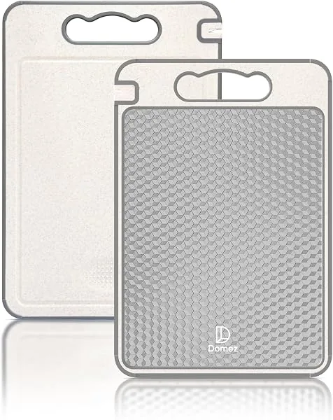 DOMEZ Tábua de Corte Dupla Face Inox 304 Autêntico para Carne e Cozinha