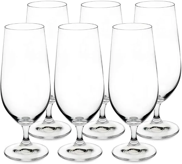 Taças Para Cerveja Bohemia Transparente, composição 6 taças, 380 ml
