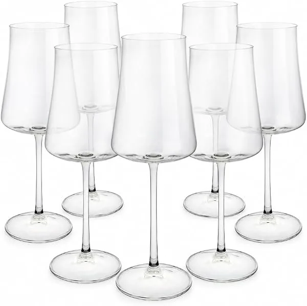 Jogo de 6 Taças para Vinho Branco Xtra em Cristal Ecológico 360 ml, A23,5 cm, Crystalex