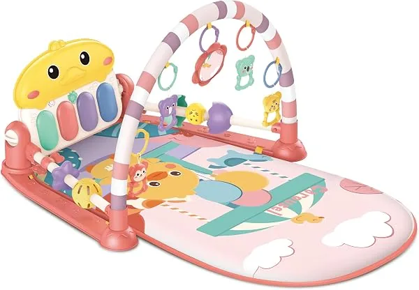 Zoop Toys Tapete de Atividades para Bebê com Piano Musical e Arcos