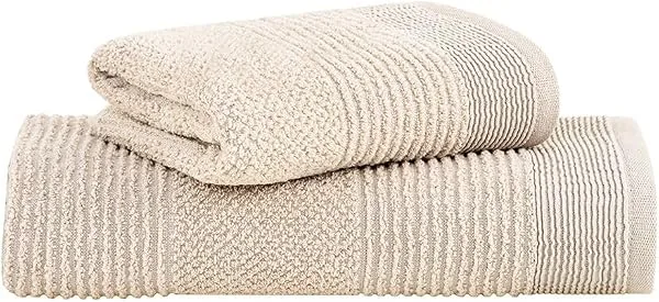 Jogo de Toalhas Buddemeyer Maya Extra Soft Banho Bege 2 peças