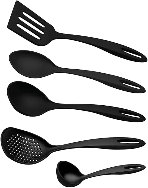 Jogo de Utensílios Tramontina Ability em Nylon Preto 05 Peças
