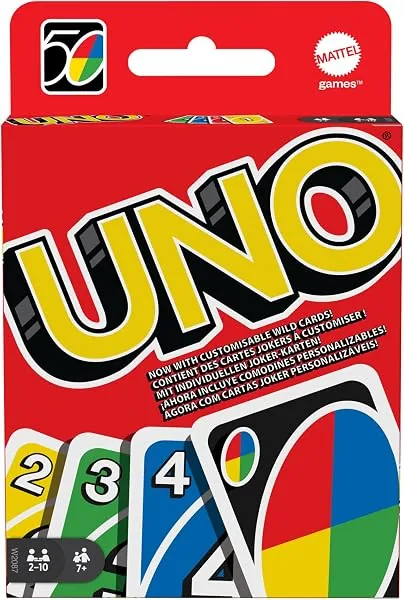 Kit de Cartas UNO Clássico Mattel, 108 cartas, 7 anos ou mais