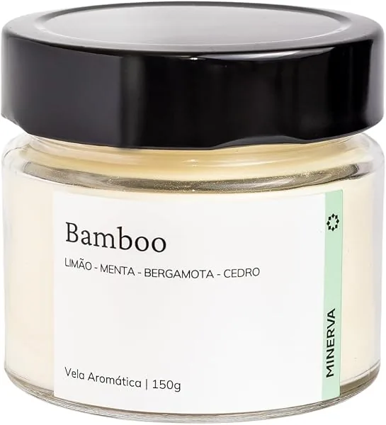 MINERVA - Vela Aromática Perfumada Casa Limpa Bambu Bamboo - 150g