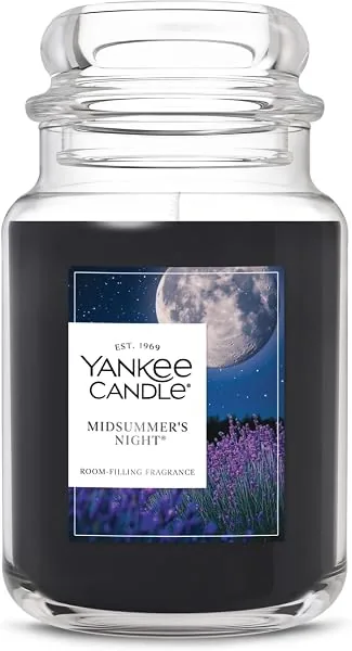 Yankee Candle Vela perfumada de pote grande com até 150 horas de tempo de queima